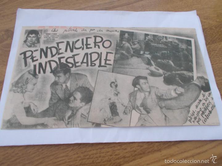 Cine: PENDENCIERO INDESEABLE. DOBLE SIN PUBLICIDAD - Foto 2