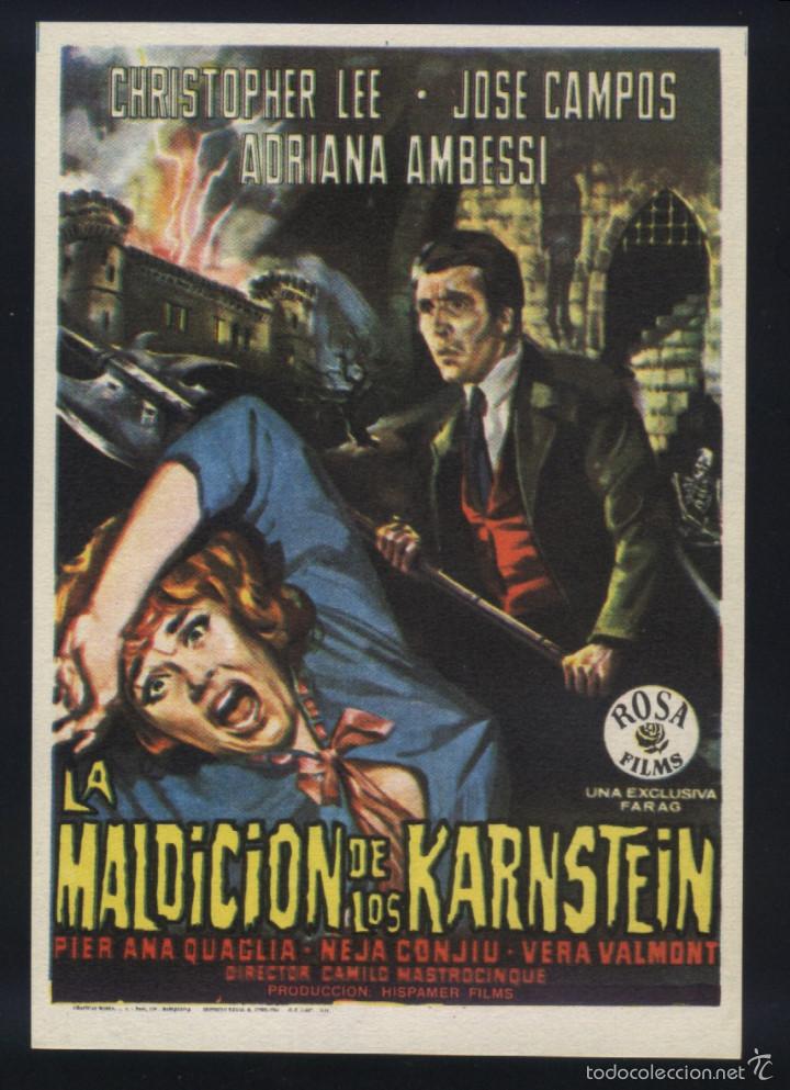 Cine: Q-06282- LA MALDICI&Oacute;N DE LOS KARNSTEIN (La cripta e lincubo) Adriana Ambesi - Christopher Lee - Foto 1