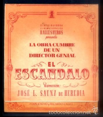 Cine: PROGRAMA DOBLE DE CINE: EL ESCANDALO.    PC-4287 - Foto 1