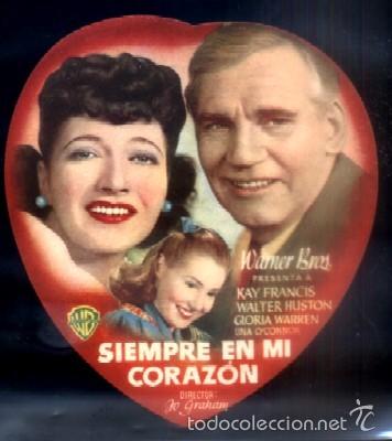  Foglietti di film di film antichi di cinema: PROGRAMA DOBLE DE CINE TROQUELADO: SIEMPRE EN MI CORAZON. PC-4300