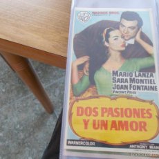 Cine: DOS PASIONES Y UN AMOR SARA MONTIEL MARIO LANZA JOAN FONTAINE CINE IDEAL DE ELDA