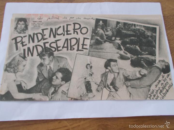 Cine: PENDENCIERO INDESEABLE. DOBLE SIN PUBLICIDAD - Foto 2