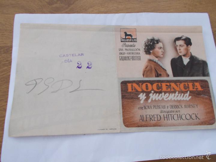 Cine: INOCENCIA Y JUVENTUD. ALFRED HITCHOCK. - Foto 1