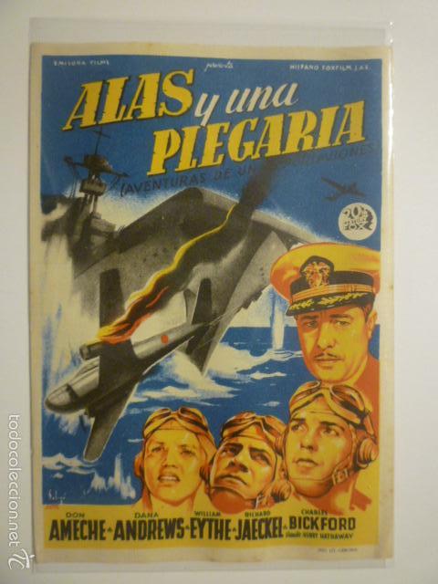 Cine: PROGRAMA DE CINE ALAS Y UNA PLEGARIA. - Foto 1