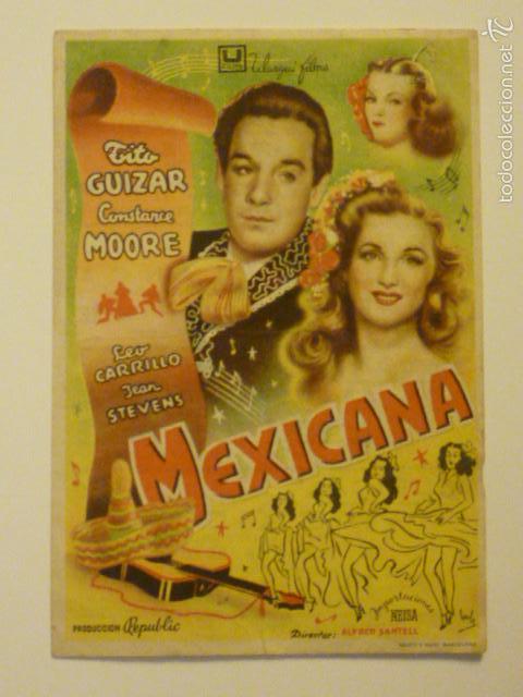 Cine: PROGRAMA DE CINE MEXICANA. PUBLICIDAD A&Ntilde;O 1949. - Foto 1