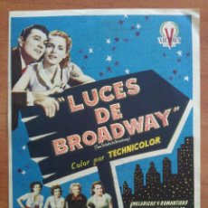 Cine: 1956 LUCES DE BROADWAY - JANE LEIGH. Lote 56868231
