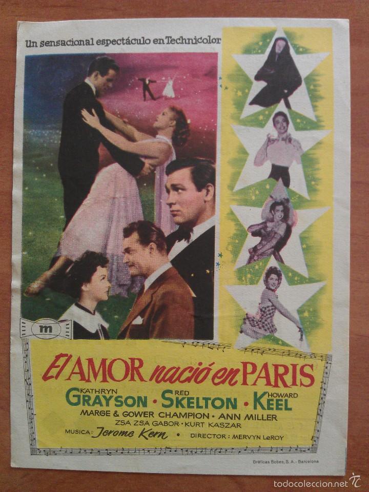 Cine: 1956 EL AMOR NACIO EN PAR&Iacute;S - KATHRYN GRAYSON - Foto 1
