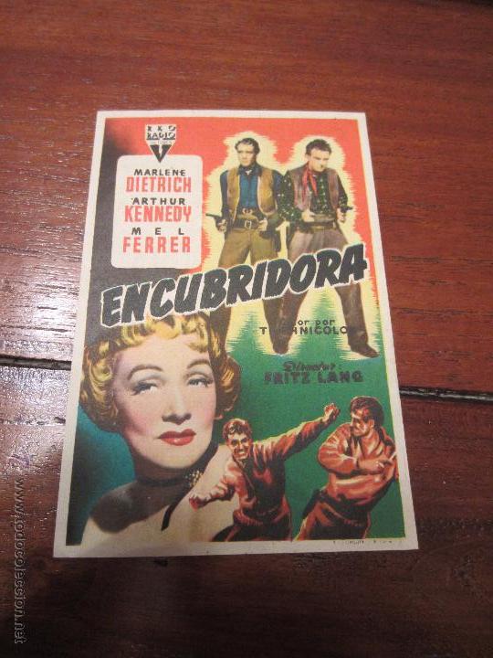  Flyers Publicitaires de films Anciens: encubridora - marlene dietrich, arthur kennedy, mel ferrer - director fritz lang