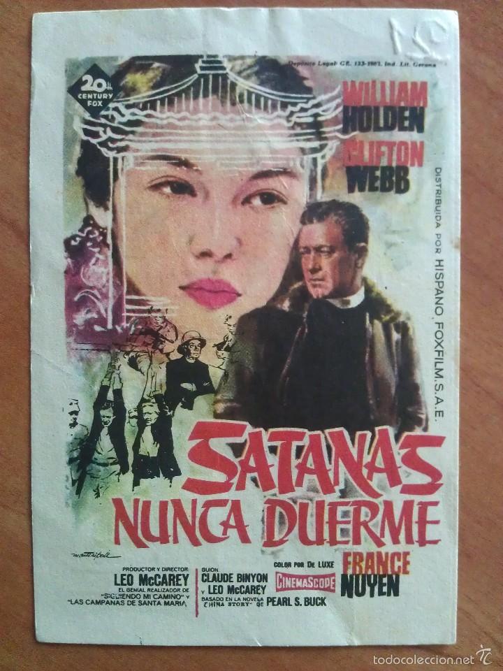 Cine: 1962 SATANAS NUNCA DUERME -WILLIAM HOLDEN - Foto 1