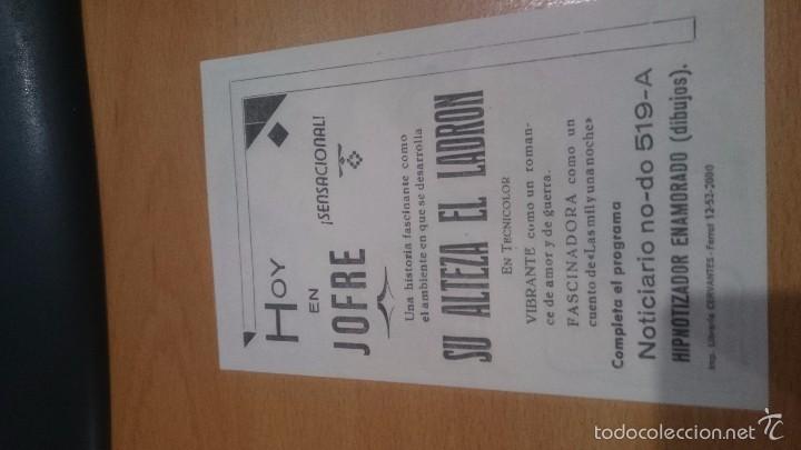 Cine: PROGRAMA DE CINE CON PUBLICIDAD SU ALTEZA EL LADRON - Foto 2
