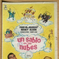  Foglietti di film di film antichi di cinema: UN SABIO EN LAS NUBES - CINE GUREA - ALGORTA. Lote 57053152