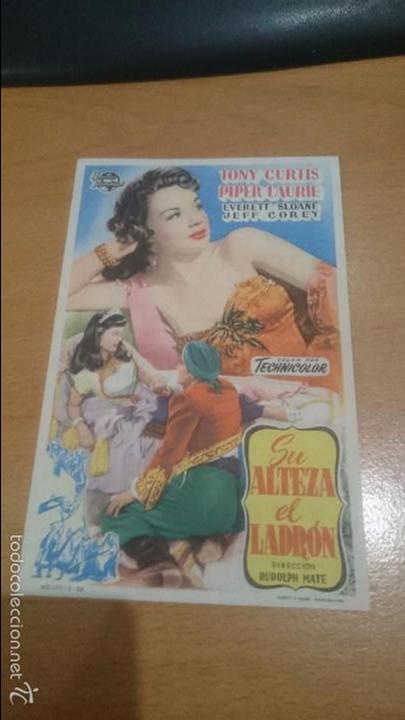 Cine: PROGRAMA DE CINE CON PUBLICIDAD SU ALTEZA EL LADRON - Foto 1
