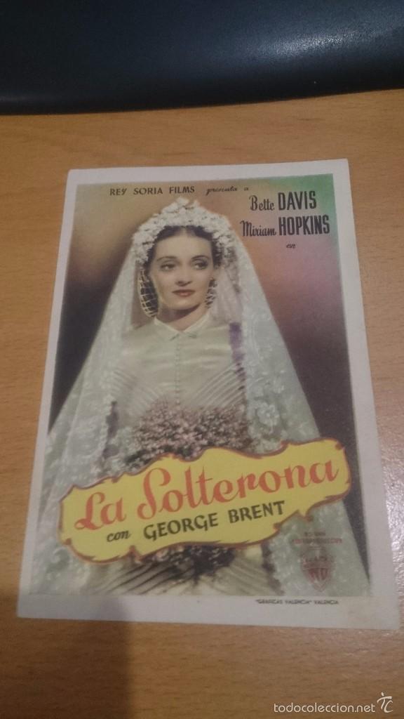 Cine: PROGRAMA DE CINE CON PUBLICIDAD LA SOLTERONA - Foto 1