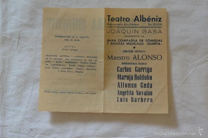 Cine: PROGRAM TEATRO ALBENIZ TRES DIAS PARA QUERERTE - Foto 1