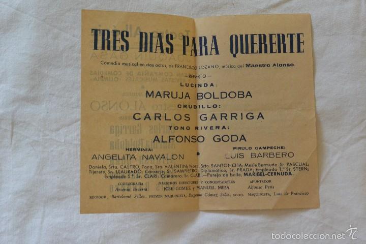 Cine: PROGRAM TEATRO ALBENIZ TRES DIAS PARA QUERERTE - Foto 2
