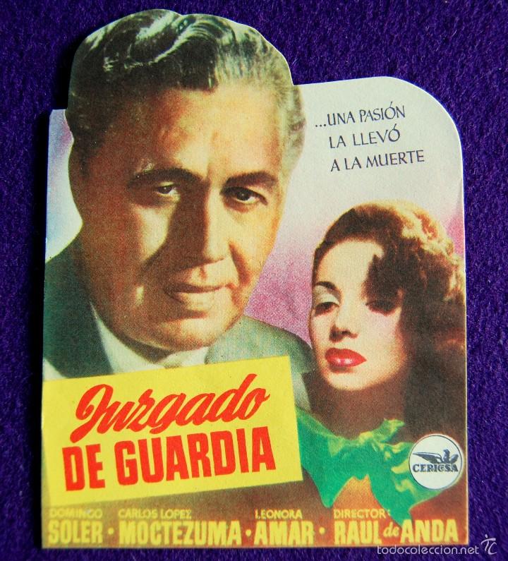 Cine: PROGRAMA DE CINE DE MANO ORIGINAL. TROQUELADO. JUZGADO DE GUARDIA. - Foto 1