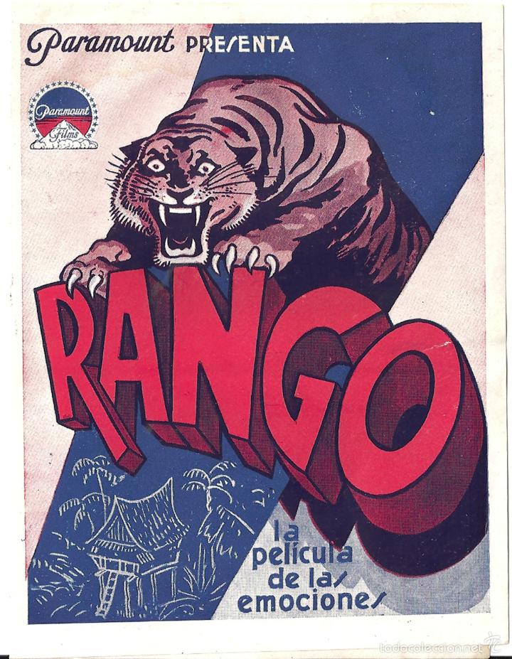 Cine: PTCC 306 RANGO PROGRAMA DOBLE PARAMOUNT ERNEST B. SCHOEDSACK SUMATRA - Foto 1