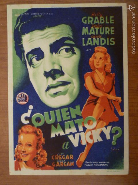 Cine: PROGRAMA DE CINE &iquest;QUIEN MATO A VICKY? SIN PUBLICIDAD. - Foto 1