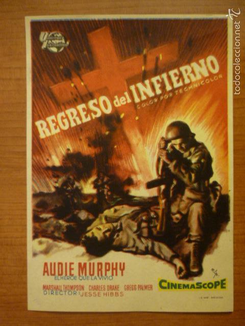 Cine: PROGRAMA DE CINE REGRESO DEL INFIERNO. SIN PUBLICIDAD. - Foto 1