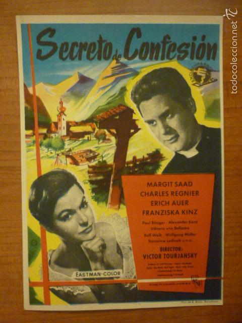 Cine: PROGRAMA DE CINE SECRETO DE CONFESION. SIN PUBLICIDAD. - Foto 1