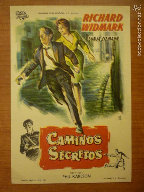Cine: PROGRAMA DE CINE CAMINOS SECRETOS. SIN PUBLICIDAD. - Foto 1