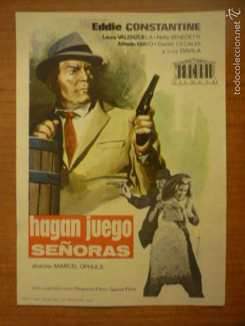 Cine: PROGRAMA DE CINE HAGAN JUEGO SE&Ntilde;ORAS SIN PUBLICIDAD - Foto 1