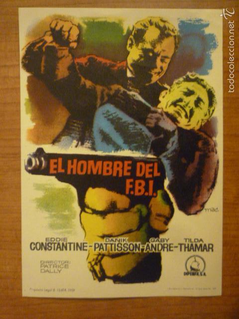Cine: PROGRAMA DE CINE EL HOMBRE DEL FBI SIN PUBLICIDAD - Foto 1