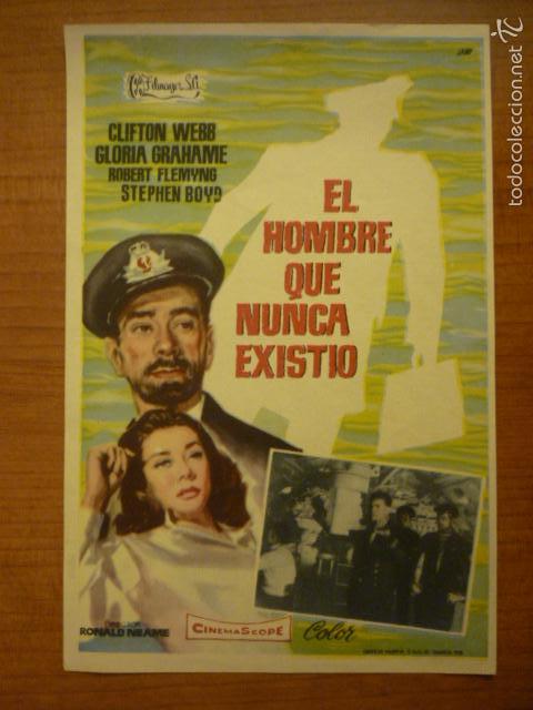 Cine: PROGRAMA DE CINE EL HOMBRE QUE NUNCA EXISTIO. SIN PUBLICIDAD - Foto 1