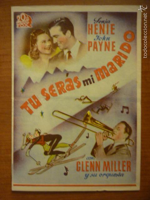 Cine: PROGRAMA DOBLE DE CINE TU SERAS MI MARIDO. TEATRO BUENOS AIRES. - Foto 1