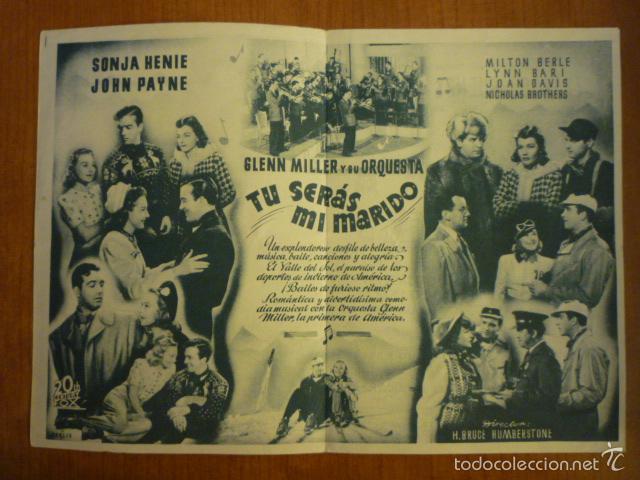 Cine: PROGRAMA DOBLE DE CINE TU SERAS MI MARIDO. TEATRO BUENOS AIRES. - Foto 2
