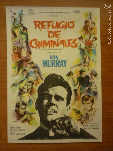 Cine: PROGRAMA DE CINE REFUGIO DE CRIMINALES. SIN PUBLICIDAD. - Foto 1