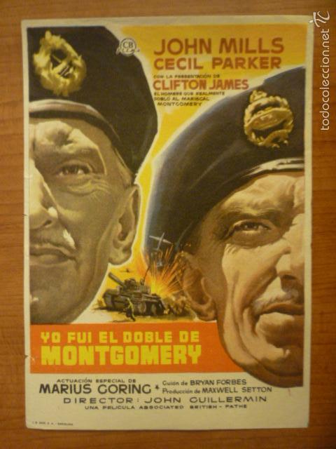 Cine: PROGRAMA DE CINE YO FUI EL DOBLE DE MONTGOMERY. SIN PUBLICIDAD. - Foto 1