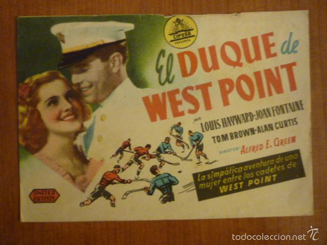 Cine: PROGRAMA DE CINE EL DUQUE DE WEST POINT. SIN PUBLICIDAD. - Foto 1