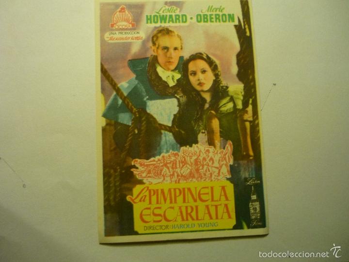 Cine: programa la pimpinela escarlata.-leslie howard - Foto 1