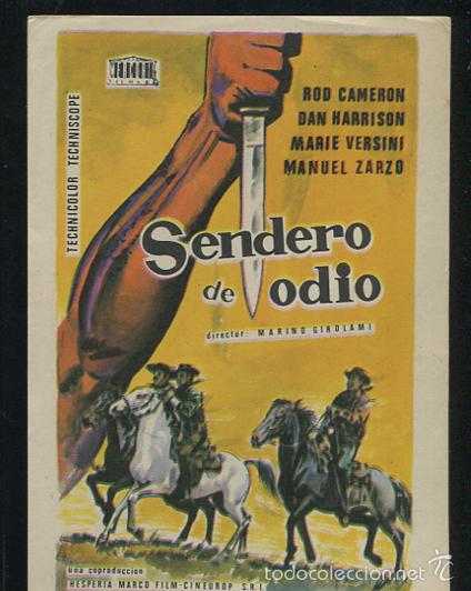 Cine: PROGRAMA Sendero de odio - Rod Cameron, Dan Harrison, Mauel Zarzo - Foto 1