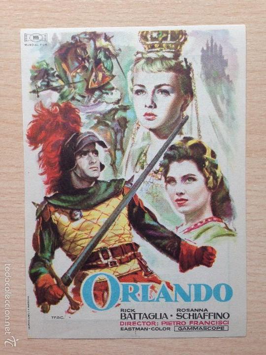 Cine: PROGRAMA DE MANO ORLANDO (1956) - Foto 1