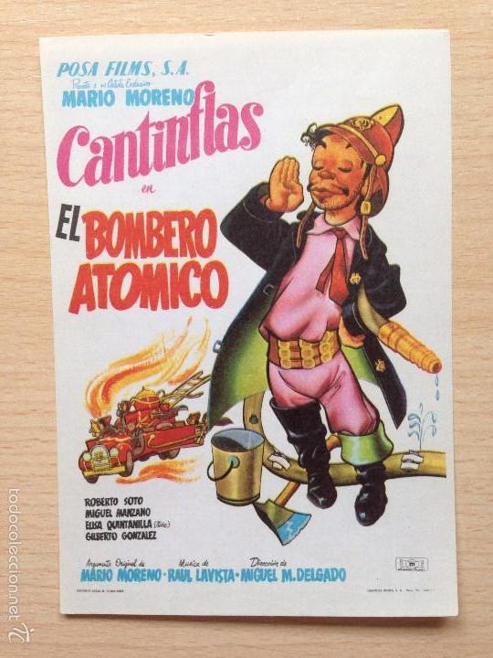 Cine: PROGRAMA DE MANO EL BOMBERO AT&Oacute;MICO (1952) - CANTINFLAS - Foto 1
