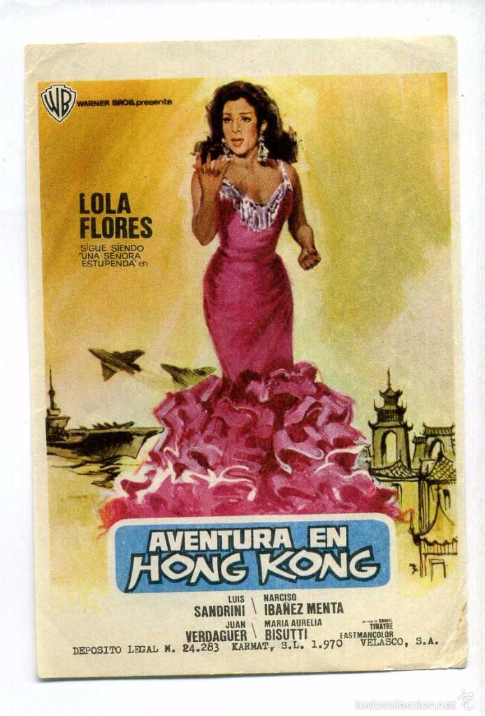 Cine: AVENTURA EN HONG KONG, con Lola Flores. S/I.