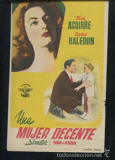 Cine: PROGRAMA UNA MUJER DECENTE. Elsa Aguirre - Rafael Baledon - Foto 1