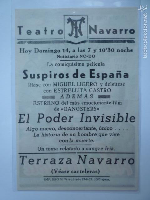 Cine: PROGRAMA DE CINE EL PODER INVISIBLE. TEATRO NAVARRO - Foto 2