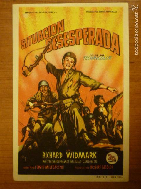 Cine: PROGRAMA DE CINE SITUACION DESESPERADA. GRAN TEATRO - Foto 1