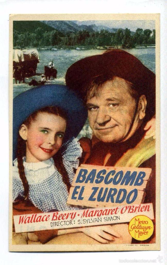 Cine: BASCOMB EL ZURDO, con Wallace Beery. C/I. - Foto 1