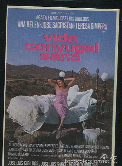 Cine: PROGRAMA VIDA CONYUGAL SANA. ANA BELEN, SACRISTAN, AMPARO MU&Ntilde;OZ. ROBERTO BODEGAS