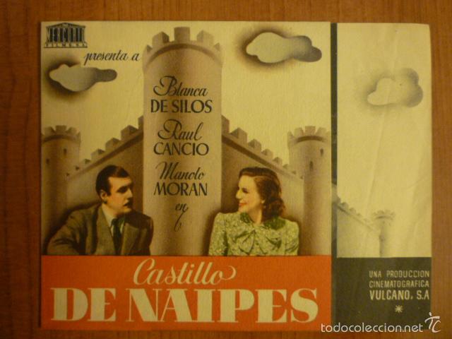Cine: PROGRAMA DE CINE CASTILLO DE NAIPES. CINE DORADO (ZARAGOZA). - Foto 1