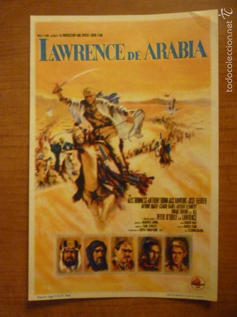 Cine: PROGRAMA DE CINE LAWRENCE DE ARABIA. - Foto 1