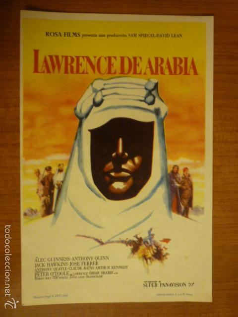 Cine: PROGRAMA DE CINE LAWRENCE DE ARABIA. - Foto 1