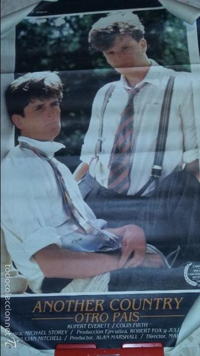  Foglietti di film di film antichi di cinema: ANOTHER COUNTRY OTRO PAIS RUPERT EVERETT CARY ELWES GAY POSTER ORIGINAL ESTRENO 70X100