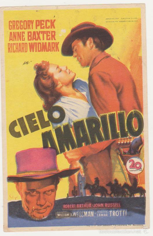 Cine: Cielo amarillo. Solig&oacute;. Sencillo de 20Th Century. - Foto 1