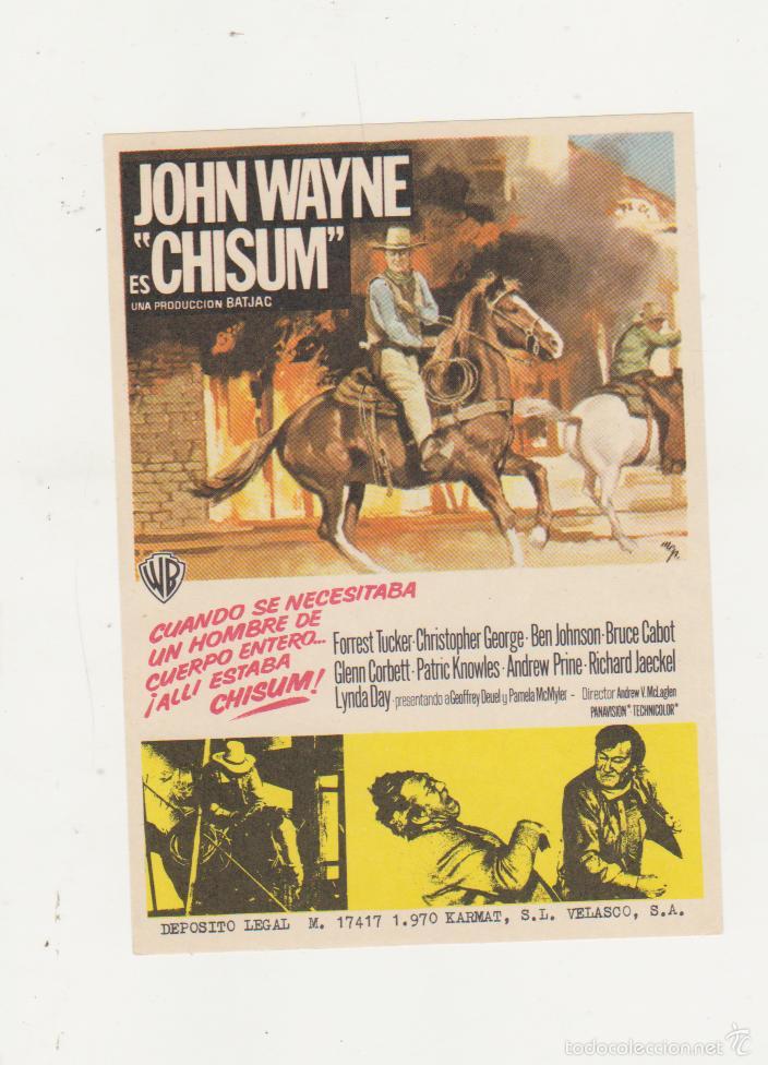 Cine: Chisum. Sencillo de WB. &iexcl;IMPECABLE! - Foto 1