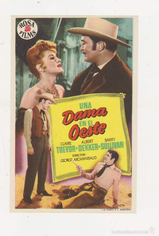 Cine: Una Dama en el Oeste. Sencillo de Rosa Films.  &iexcl;IMPECABLE! - Foto 1